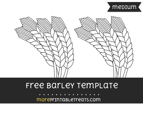 Free Barley Template - Medium