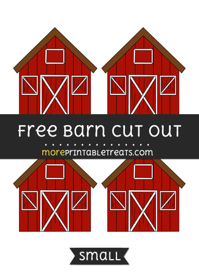 Free Barn Cut Out - Small Size Printable