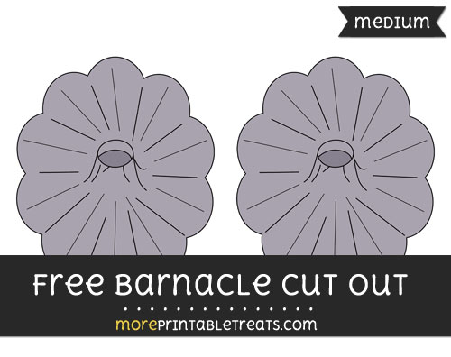 Free Barnacle Cut Out - Medium Size Printable
