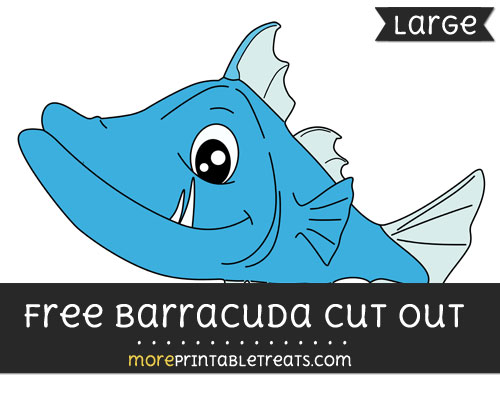 Free Barracuda Cut Out - Large size printable