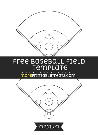 Free Baseball Field Template - Medium