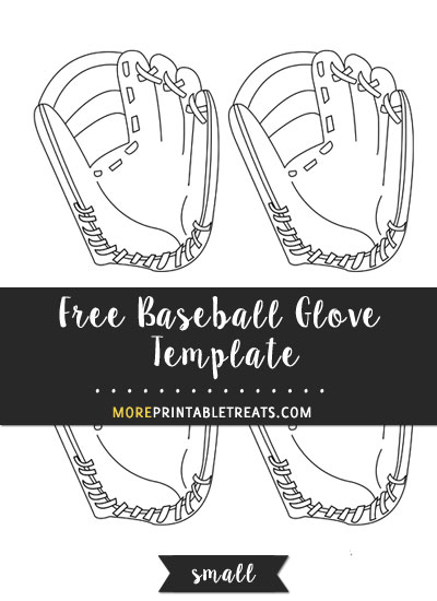 Free Baseball Glove Template - Small