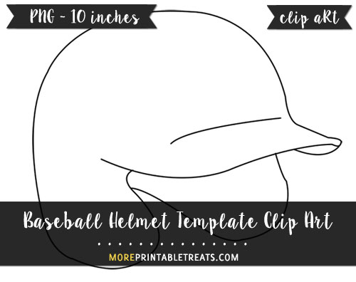 Free Baseball Helmet Template - Clipart