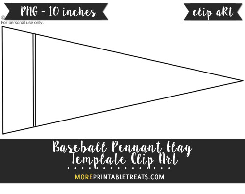 Free Baseball Pennant Flag Template - Clipart