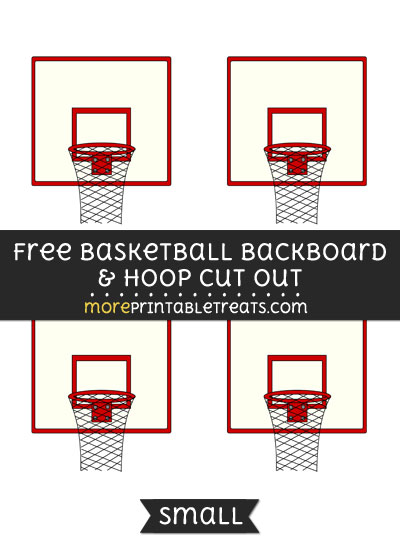 Free Basketball Backboard And Hoop Cut Out - Small Size Printable
