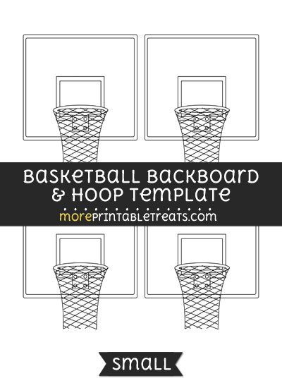 Free Basketball Backboard And Hoop Template - Small