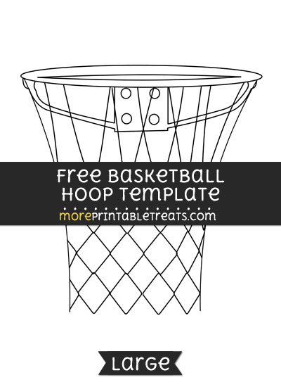 Free Basketball Hoop Template - Large