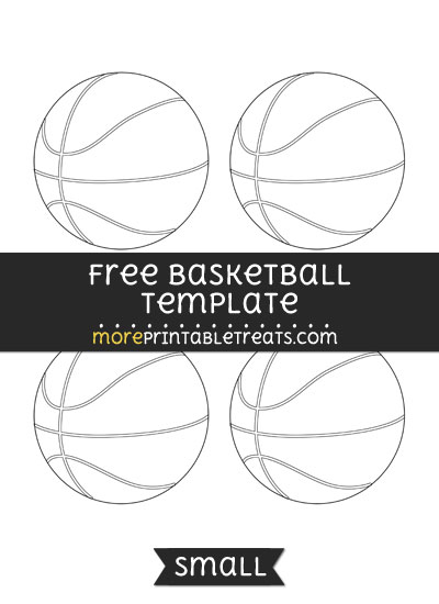 Free Basketball Template - Small