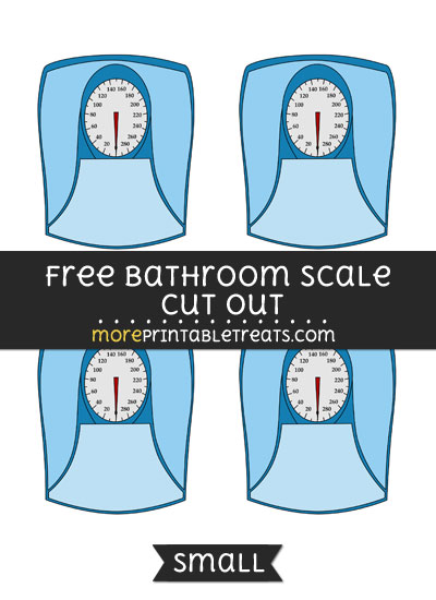 Free Bathroom Scale Cut Out - Small Size Printable