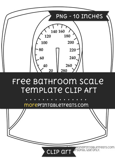 Free Bathroom Scale Template - Clipart
