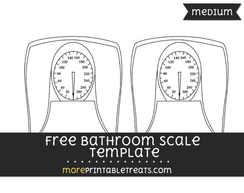 Free Bathroom Scale Template - Medium