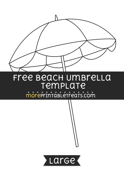Free Beach Umbrella Template - Large