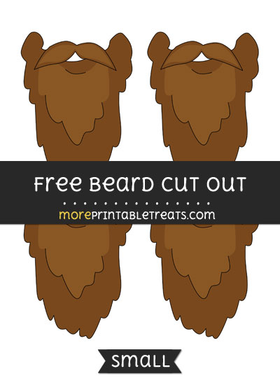 Free Beard Cut Out - Small Size Printable