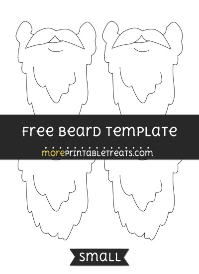Free Beard Template - Small