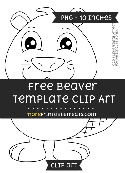 Free Beaver Template - Clipart