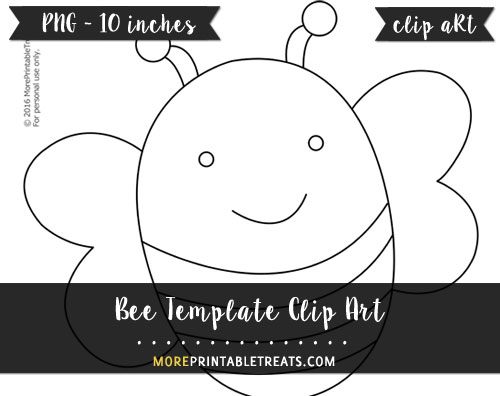 Free Bee Template - Clipart