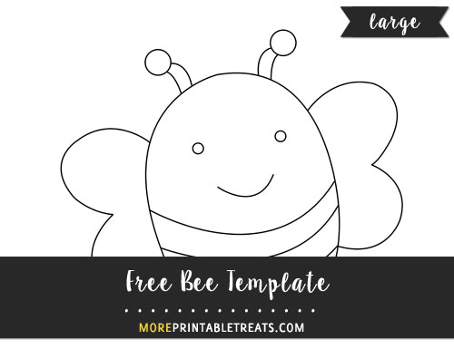 Free Bee Template - Large