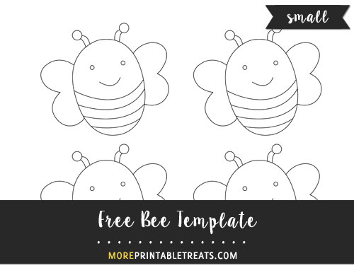 Free Bee Template - Small Size
