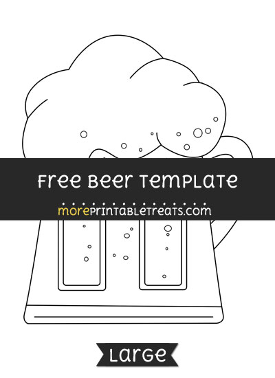 Free Beer Template - Large