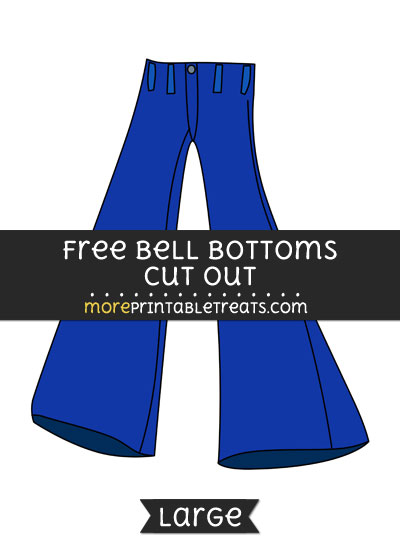 Free Bell Bottoms Cut Out - Large size printable