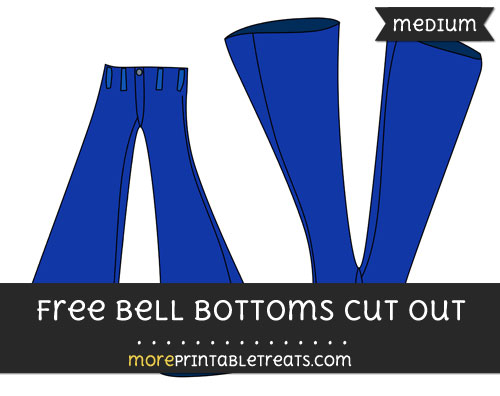 Free Bell Bottoms Cut Out - Medium Size Printable
