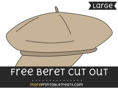 Free Beret Cut Out - Large size printable
