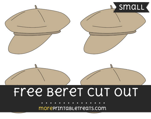 Free Beret Cut Out - Small Size Printable
