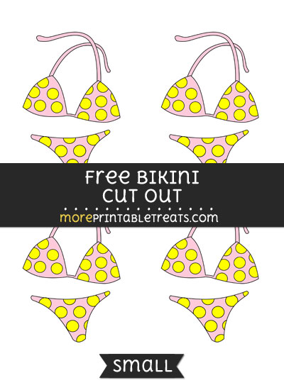Free Bikini Cut Out - Small Size Printable