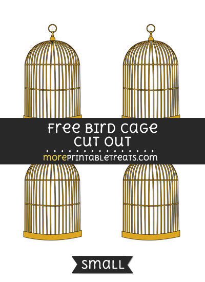 Free Bird Cage Cut Out - Small Size Printable