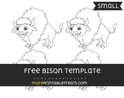 Free Bison Template - Small