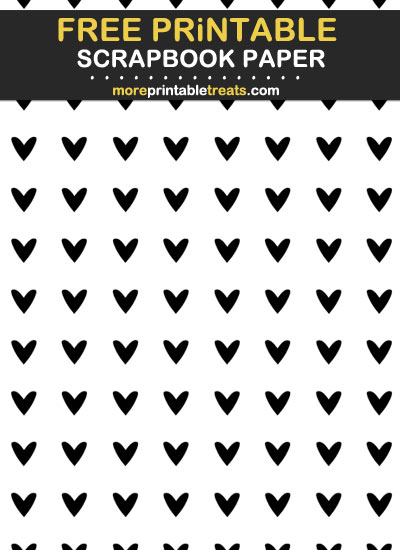 Free Printable Black and White Scrapbook Paper