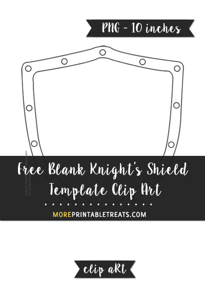 Free Blank Knight's Shield Template - Clipart