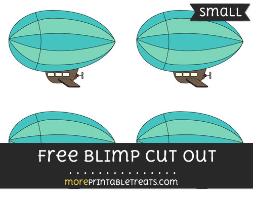 Free Blimp Cut Out - Small Size Printable