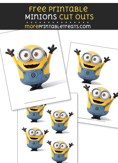 Free Bob from Minions Cut Outs - Printable