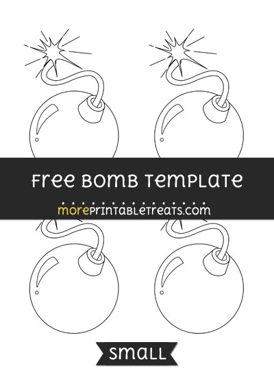 Free Bomb Template - Small