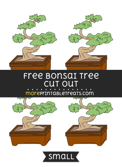 Free Bonsai Tree Cut Out - Small Size Printable