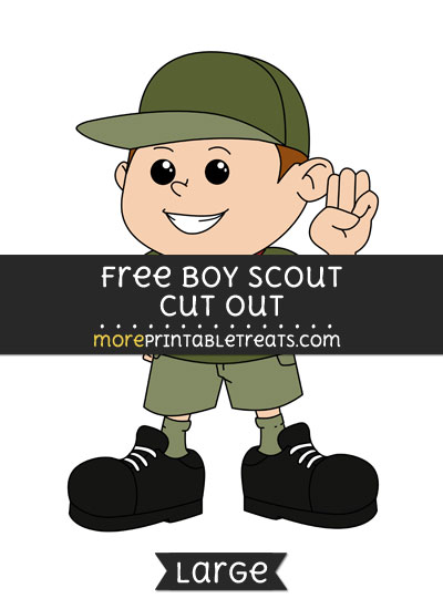 Free Boy Scout Cut Out - Large size printable