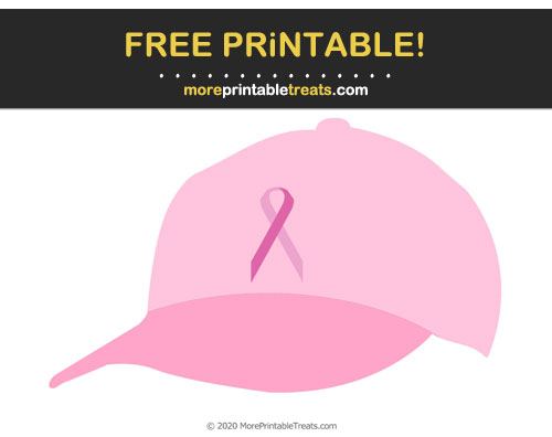 Free Printable Breast Cancer Awareness Hat Cut Out