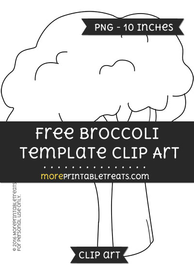 Free Broccoli Template - Clipart