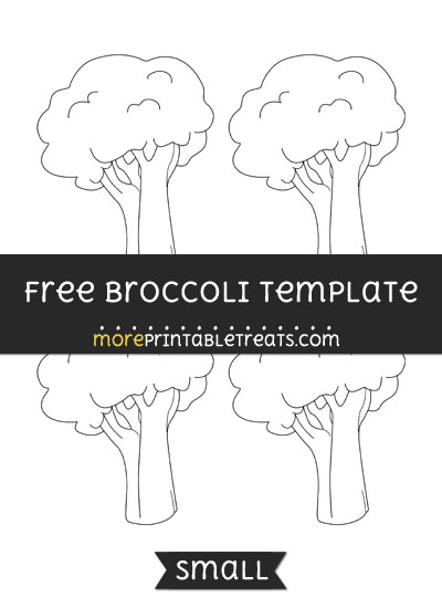 Free Broccoli Template - Small