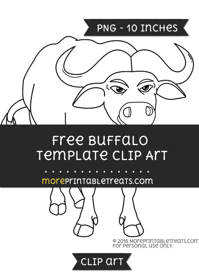 Free Buffalo Template - Clipart