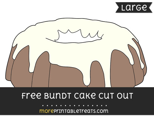 Free Bundt Cake Cut Out - Large size printable