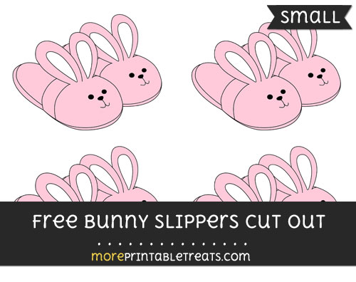 Free Bunny Slippers Cut Out - Small Size Printable