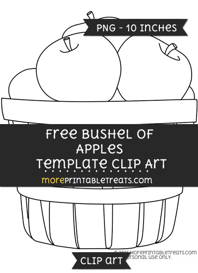 Free Bushel Of Apples Template - Clipart