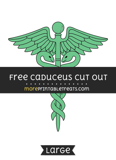 Free Caduceus Cut Out - Large size printable