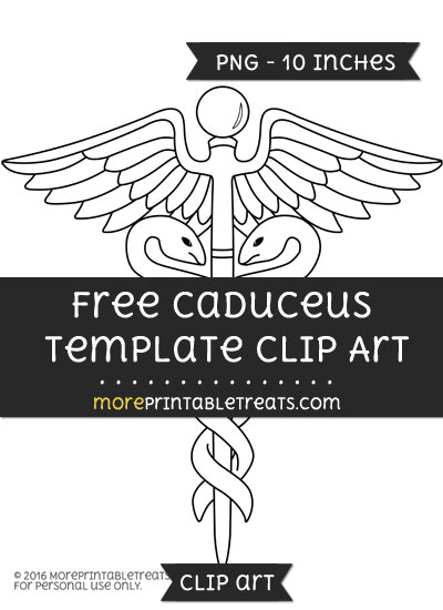 Free Caduceus Template - Clipart