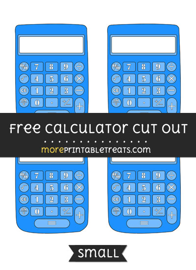 Free Calculator Cut Out - Small Size Printable
