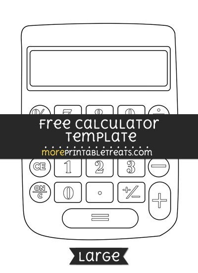 Calculator Template Large