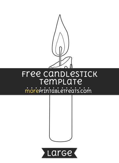 Free Candlestick Template - Large