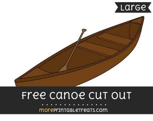 Canoe Cut Out Large